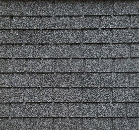 Alessio Miniatures roofing salt-and-pepper shingles strip, detailed texture for authentic dollhouse roofs.