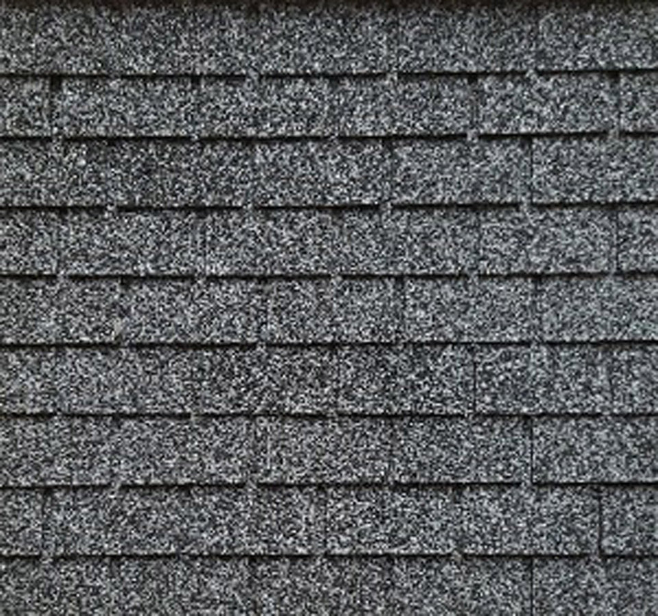 Alessio Miniatures roofing salt-and-pepper shingles strip, detailed texture for authentic dollhouse roofs.