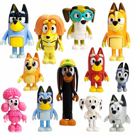 Alhy Bluey Wolfs figures set collection: vibrant characters spark imaginative play