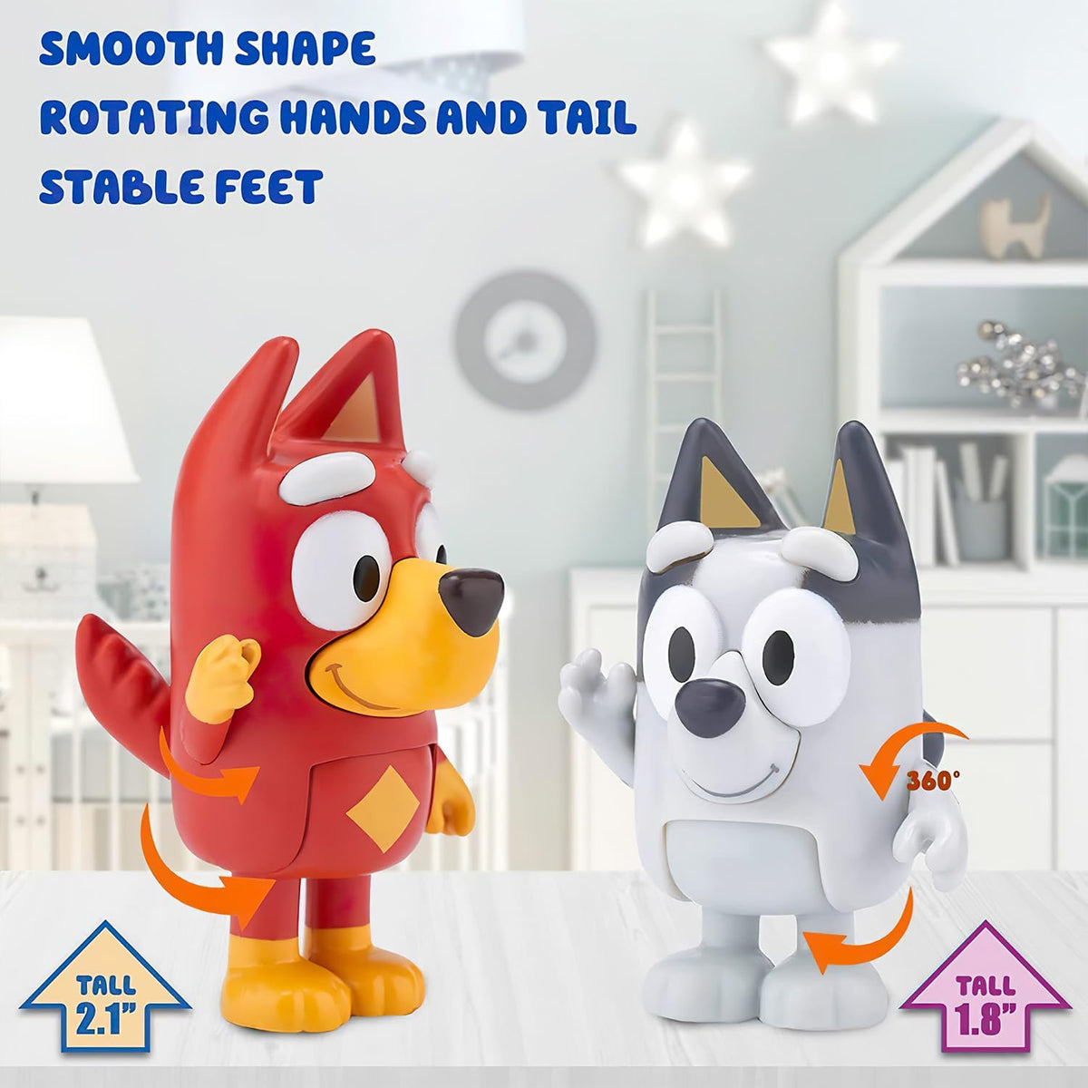 Alhy Bluey Wolfs figurines artistry: meticulously crafted miniatures for display and play