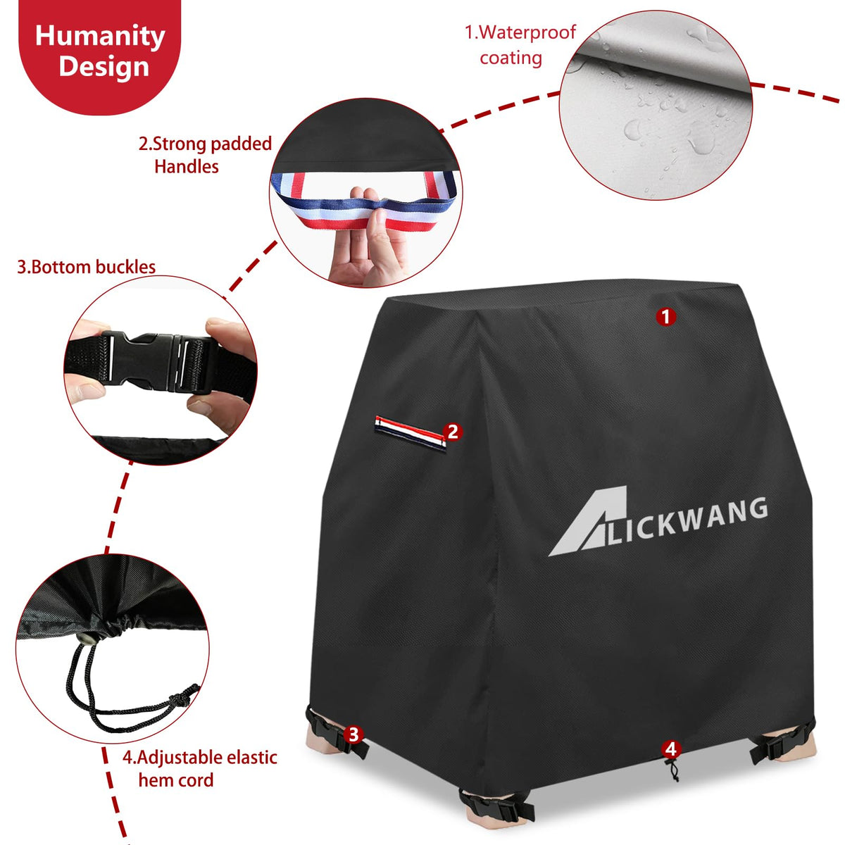 Alickwang heavy duty Oxford fabric cover for outdoor use