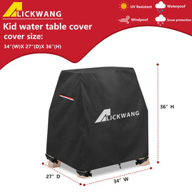Alickwang kids water table cover with easy handle design for quick setup