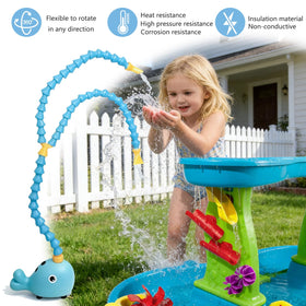 Alickwang cordless pump sits anywhere on the table for versatile play.