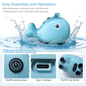 Alickwang suction cup base keeps the pump steady during active water games.