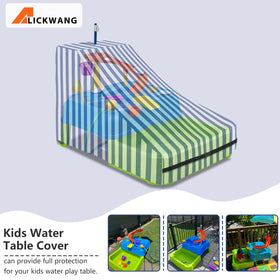 Alickwang water table cover, bottom drawstring clearly shown, ensures snug fit.