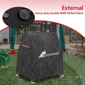 Alickwang water table cover shows drawcord and buckles for secure fit