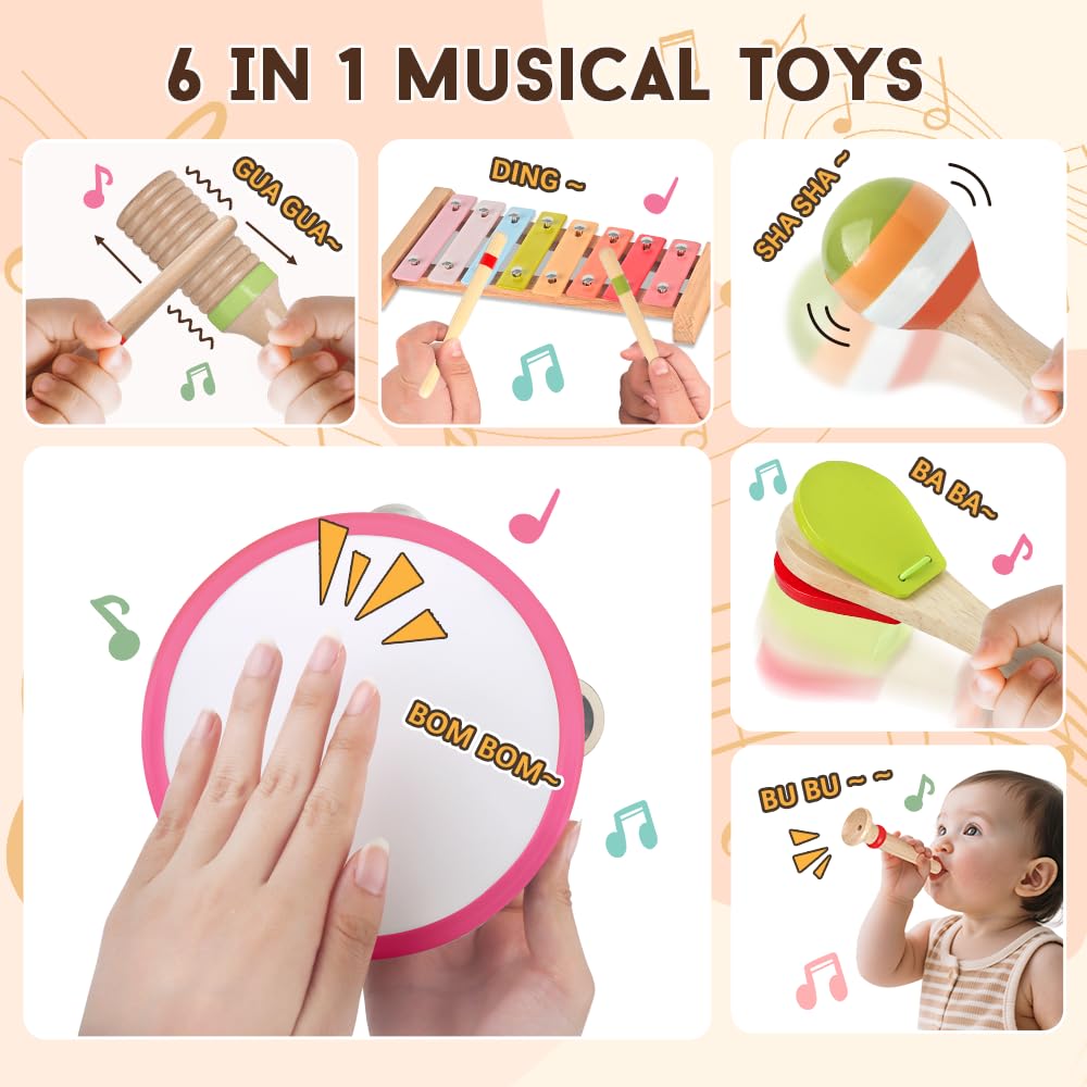 Aliex BPA-free non-toxic wood ensures safe, gentle touch during play