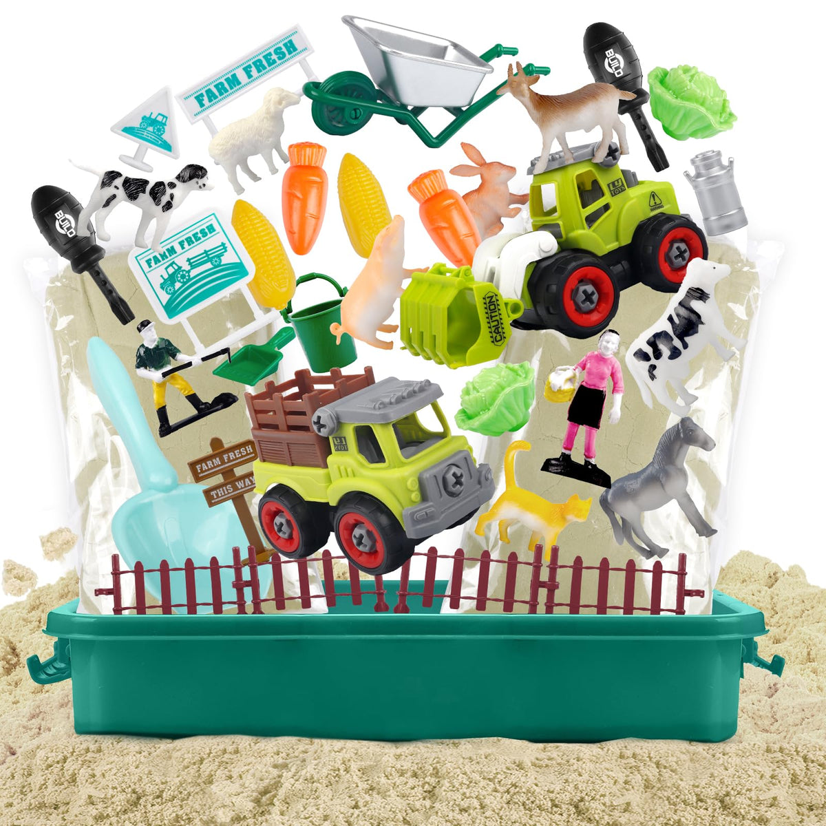 Aliex Farm Sensory Kit supports hands-on learning through creative play.