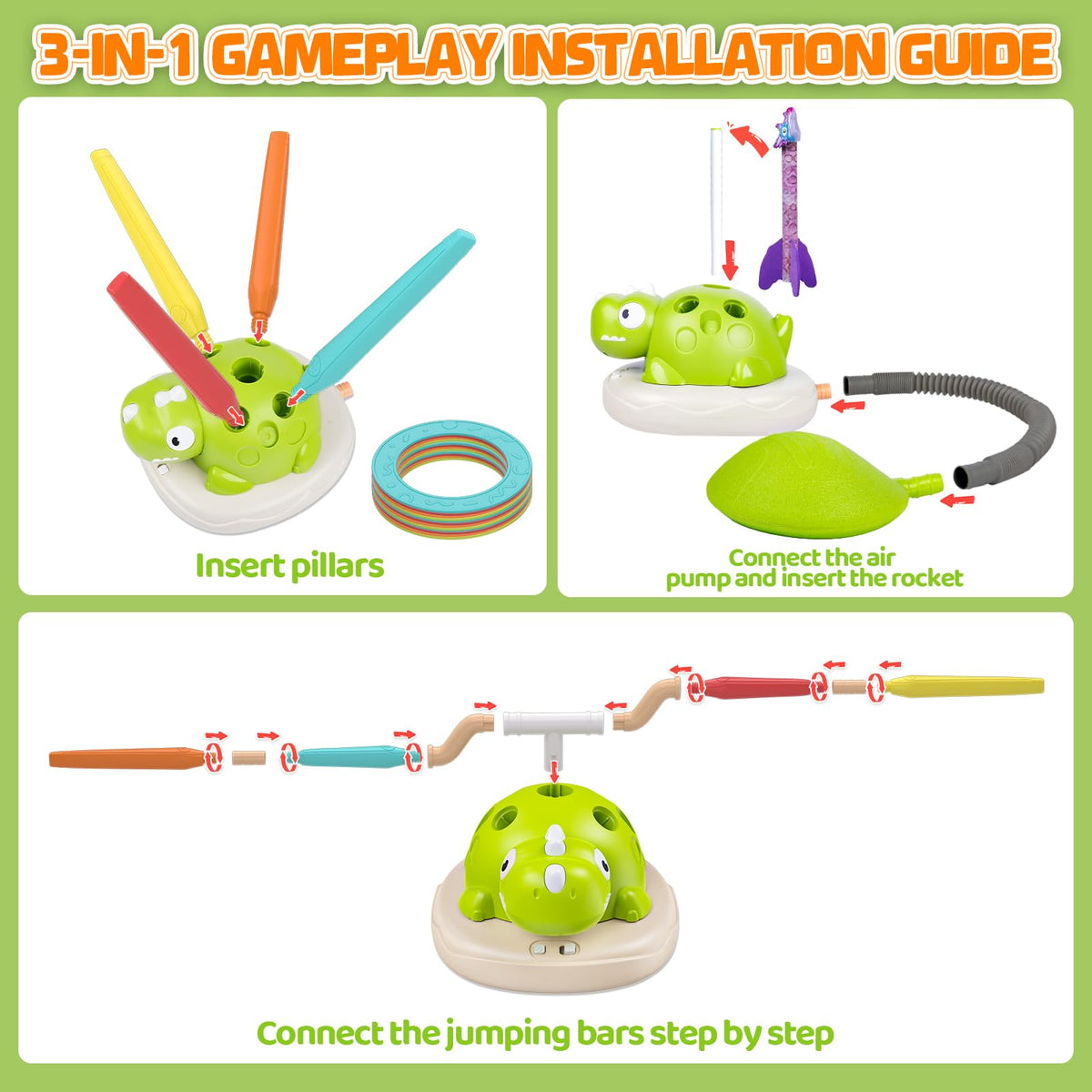 Aliex 3-in-1 indoor/outdoor play set in a play space