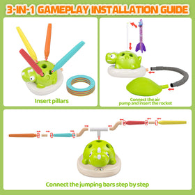 Aliex 3-in-1 indoor/outdoor play set in a play space