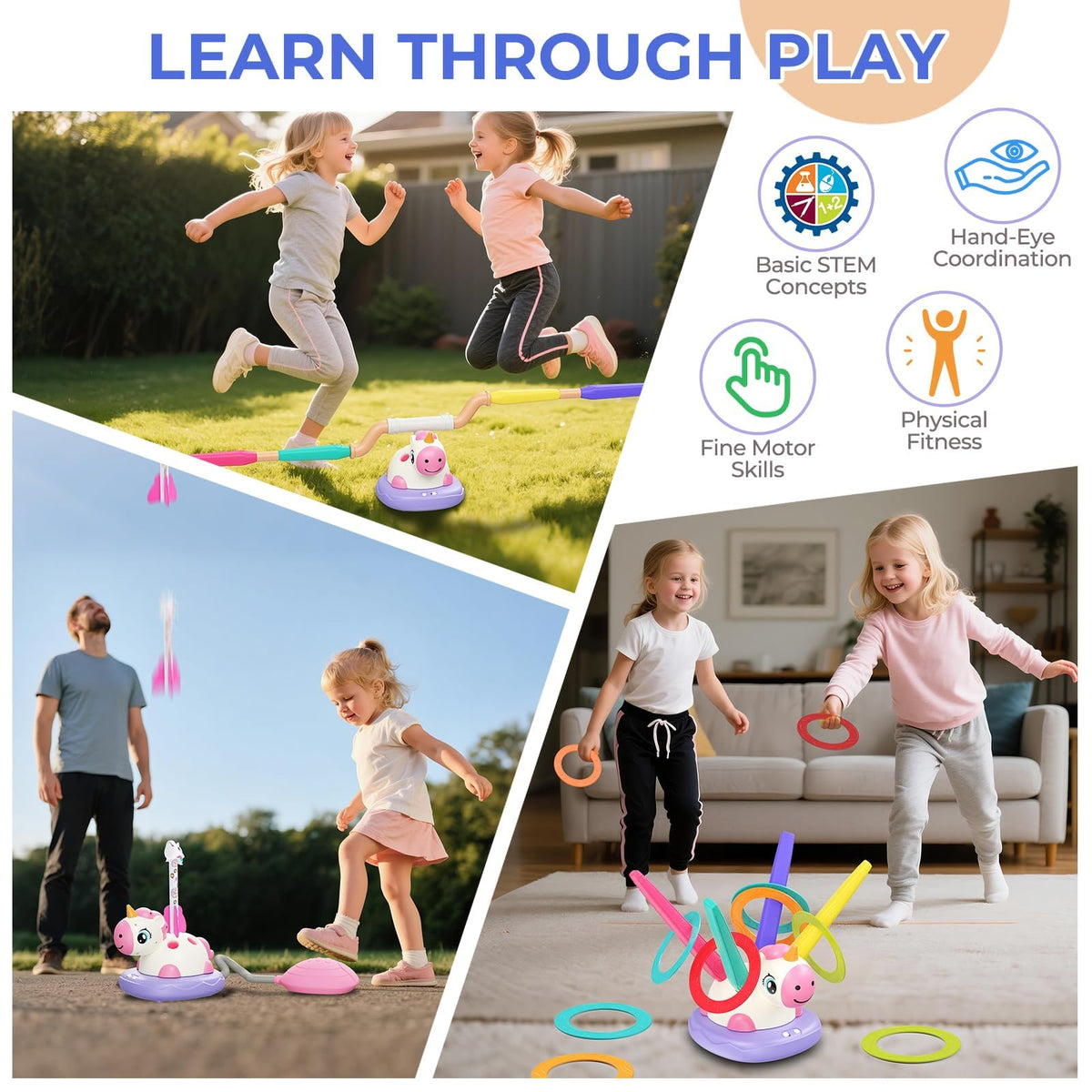 Aliex portable setup for indoor living rooms and backyard fun.