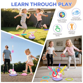 Aliex portable setup for indoor living rooms and backyard fun.