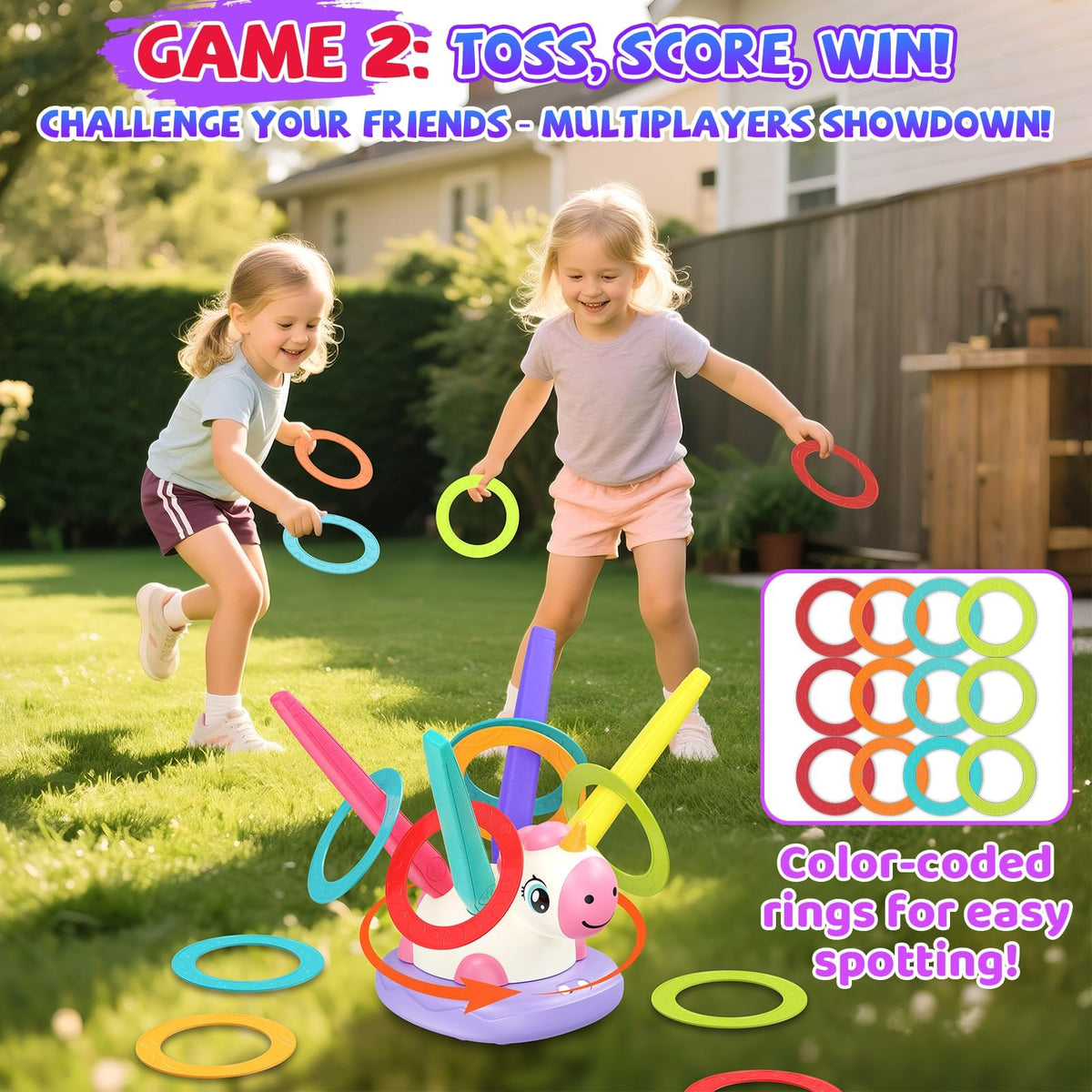Aliex musical jump bar encourages rhythm, balance, and group play.