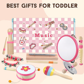 Aliex pink wooden rattle for baby-friendly sensory engagement