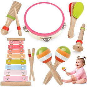 Aliex pink xylophone for babies, encouraging early musical play and hand-eye coordination