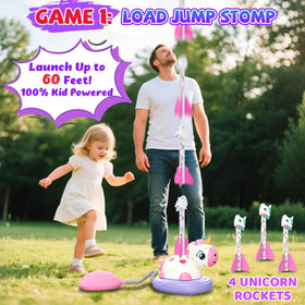 Aliex ring toss with foam rockets boosts sight-hand coordination.