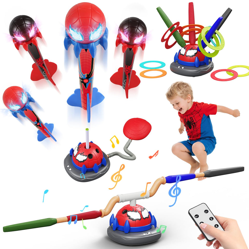 Aliex Spider 3in1 rocket launcher product image highlighting versatile play options.