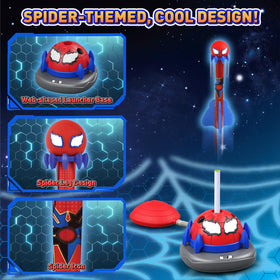 Aliex Spider rocket x4 image shows safe, soft rockets for kids.
