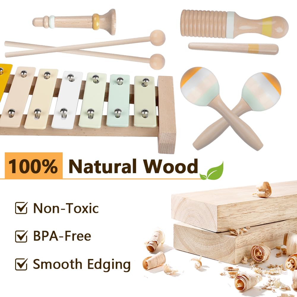 Aliex wooden instrument gift set ideal for Christmas or birthdays