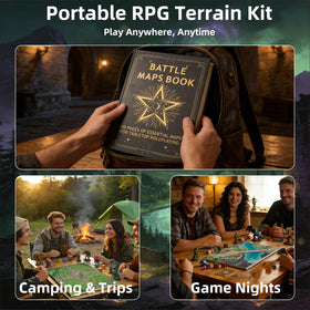 AliKids DND Battle Map Book wet/dry erase surface stays streak-free.