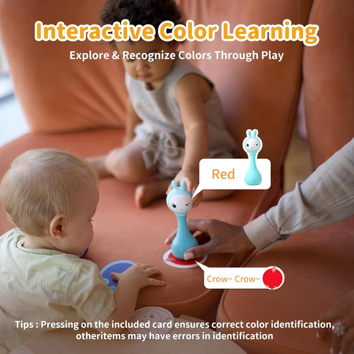 Alilo Smarty Bunny Rattle durable ABS body for everyday use