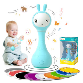 Alilo Smarty Bunny Rattle ears light-up for visual engagement during play