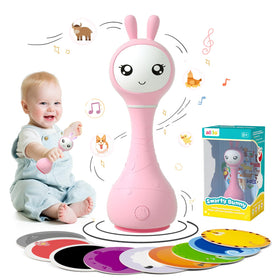 alilo Smarty Bunny Rattle offers engaging infant play with soothing sounds