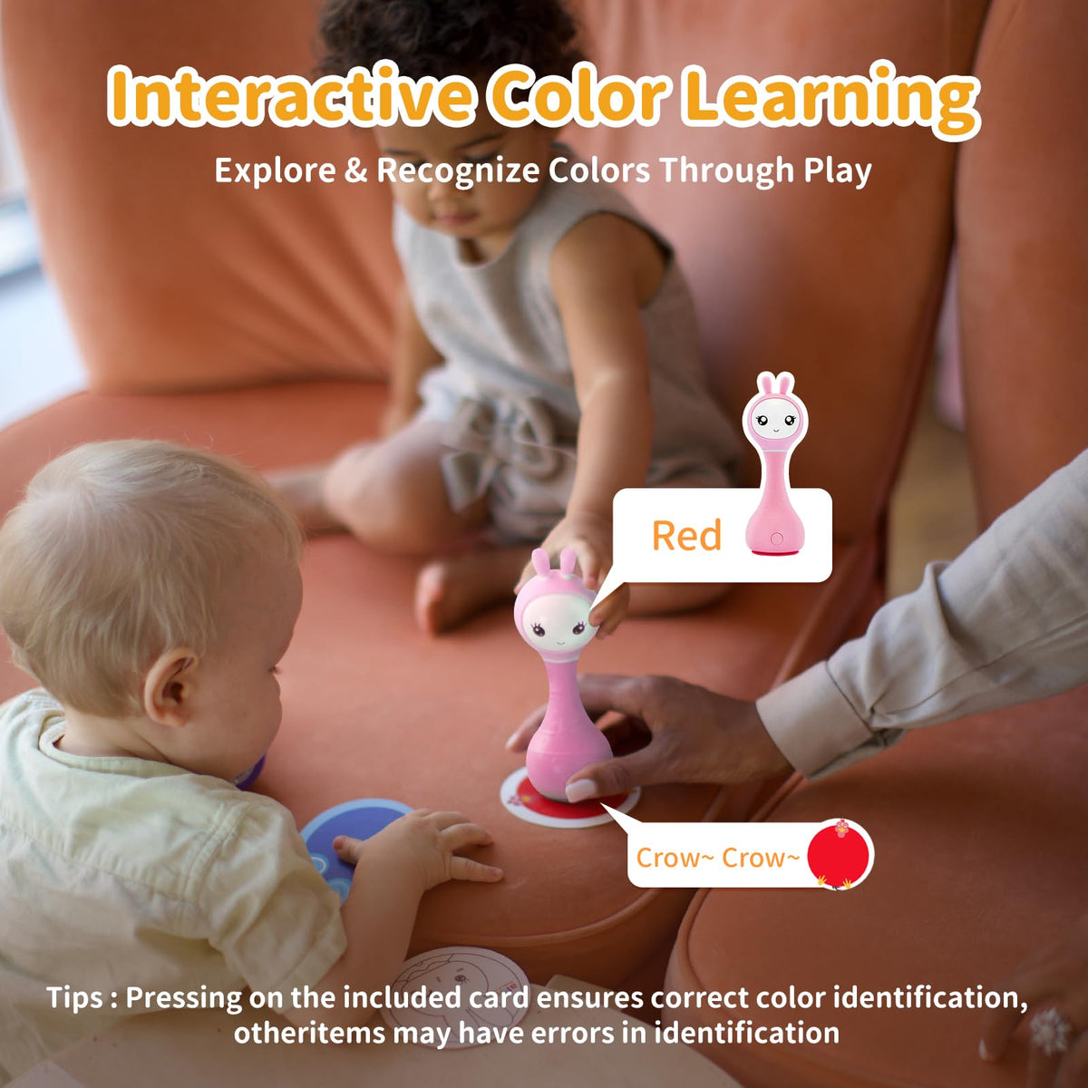 alilo Soft silicone ears feel gentle and safe for mouthing exploration