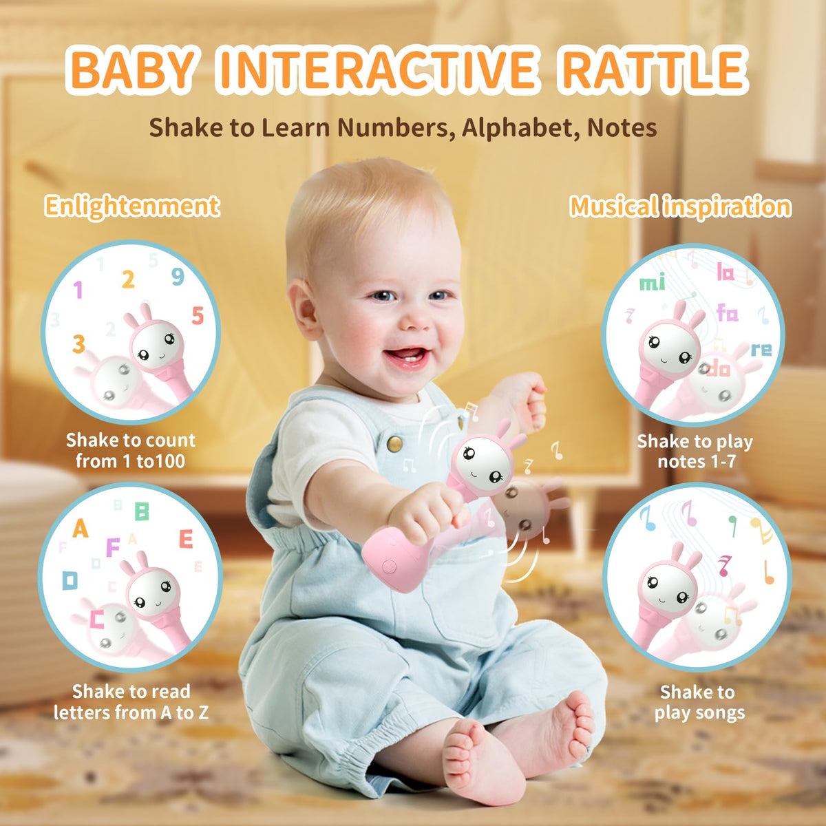 Durable ABS body keeps up with daily toddler play.