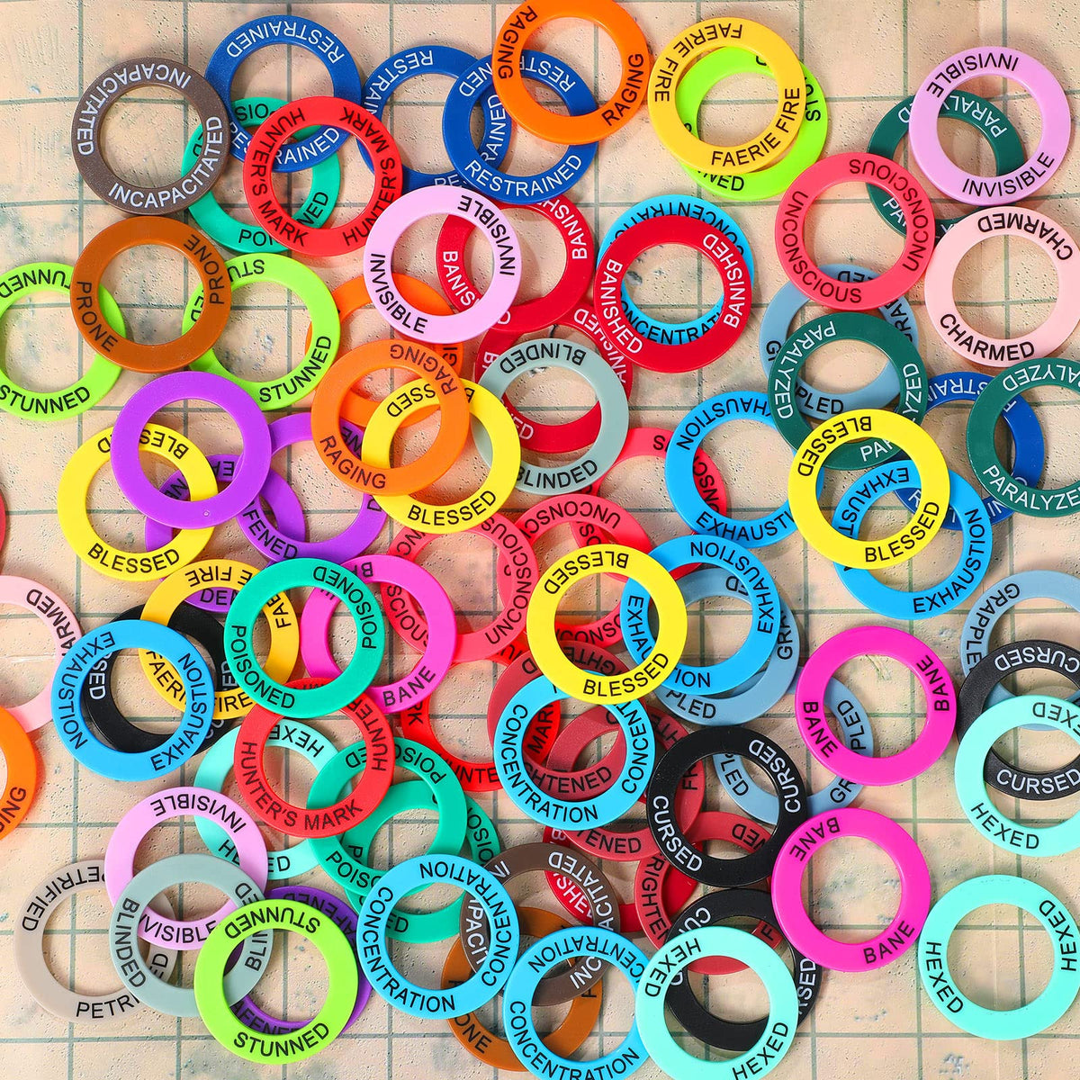 Premium ABS material provides durable, color-coded markers