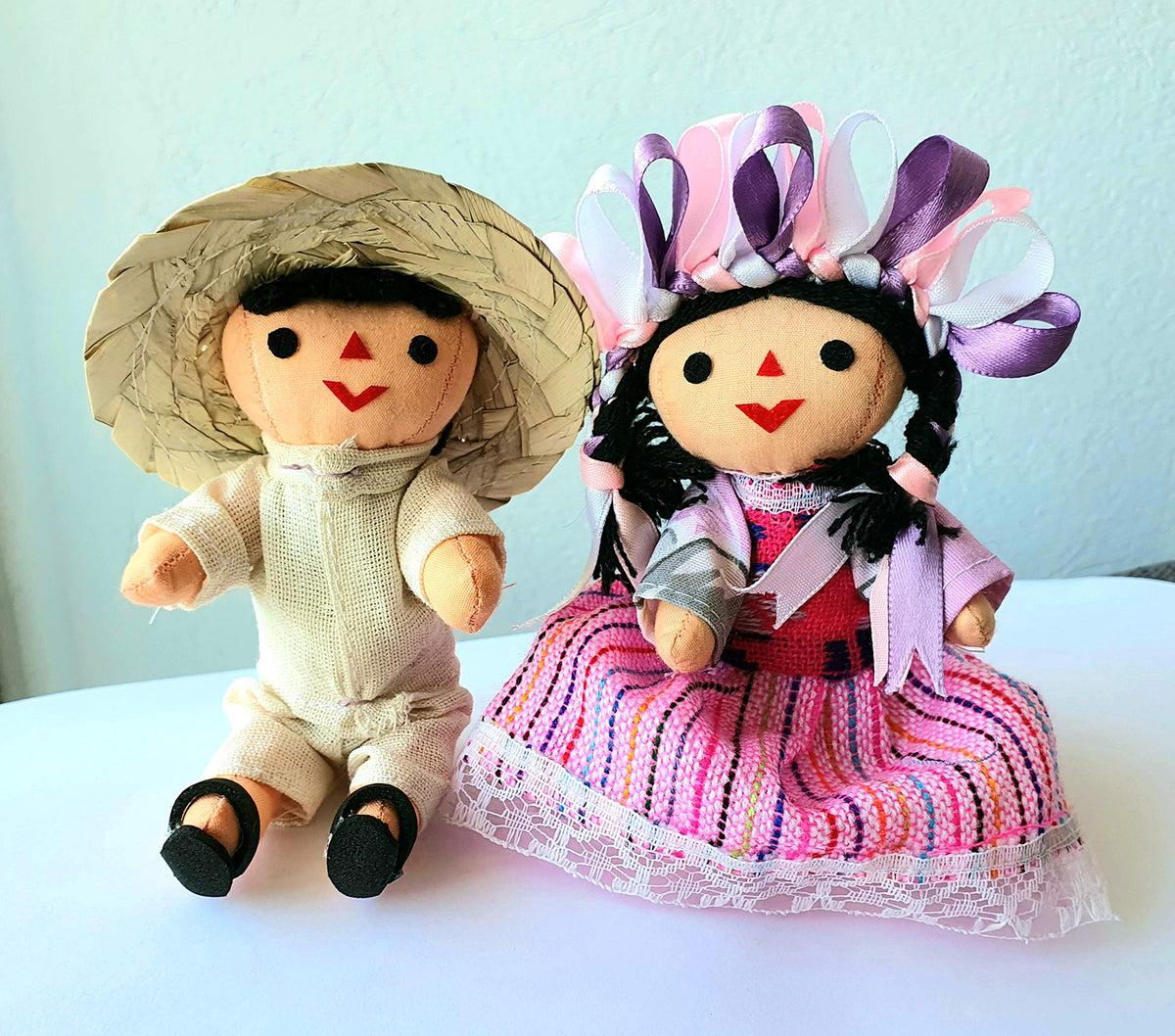 ALKIMIA INC These dolls are decorative collectibles with artisanal detail.
