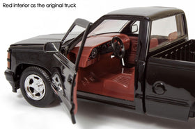 All Star Toys 1992 Chevy 454SS red interior close-up for realism.