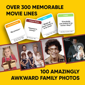 ALL THINGS EQUAL Awkward Photos caption card play emphasizes quick setup and instant laughs.