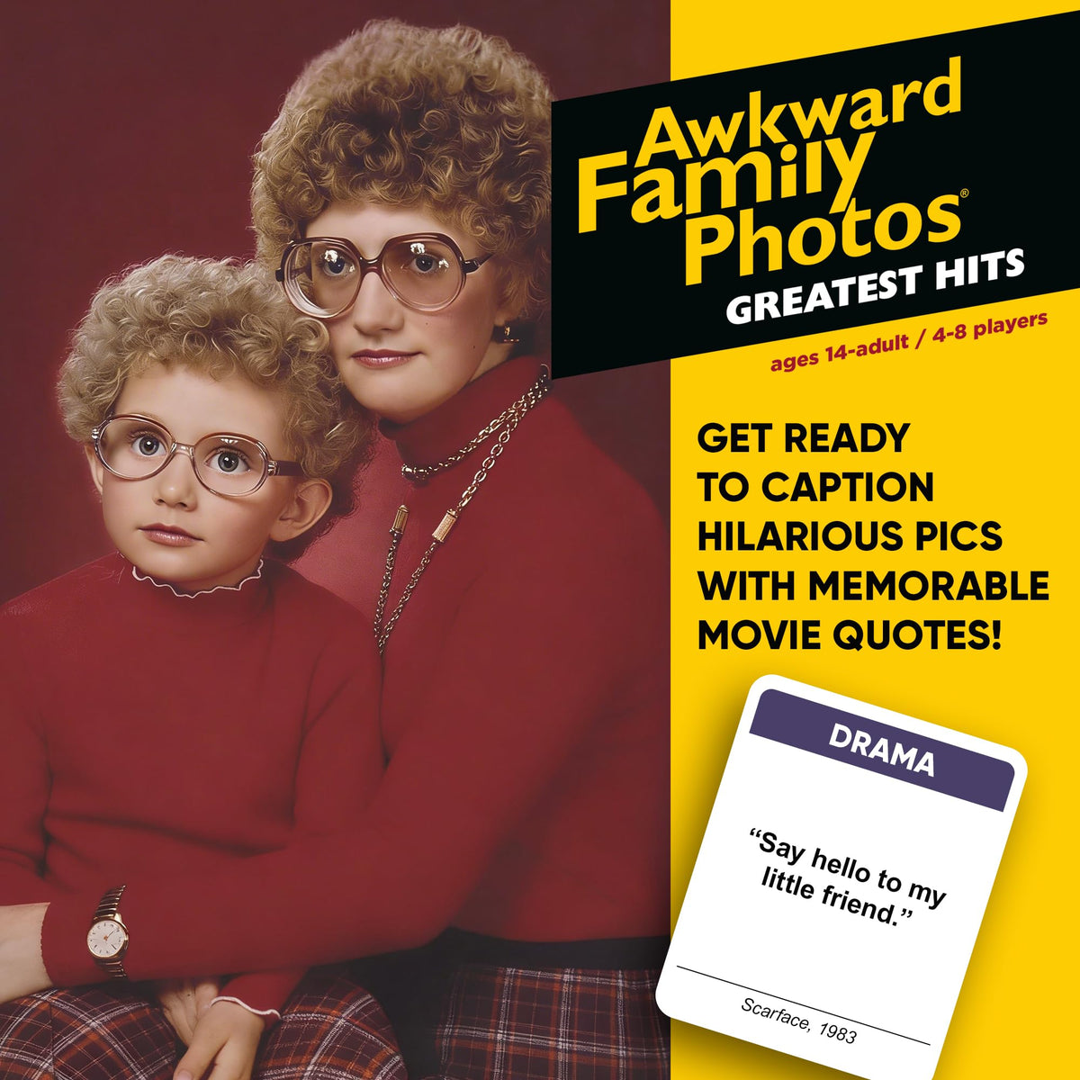 ALL THINGS EQUAL Awkward Photos grid highlights cringe moments ideal for icebreakers.