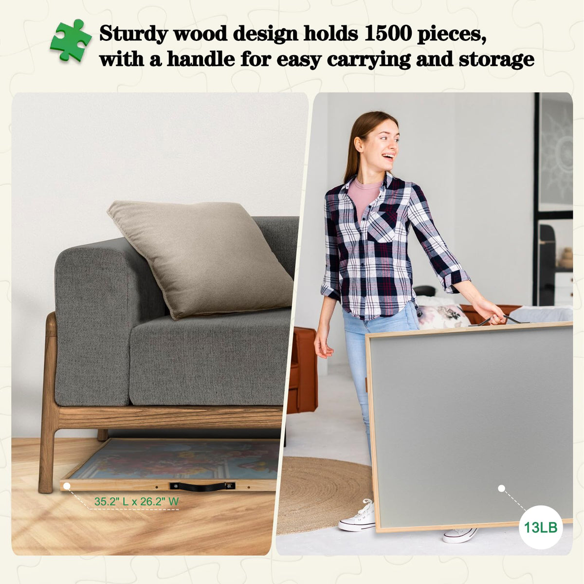 ALL4JIG board stores neatly under the bed for space-saving storage