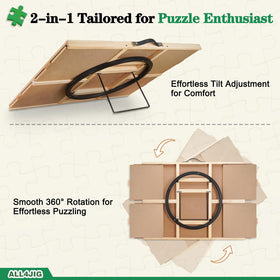 ALL4JIG board with durable natural wood construction for large puzzles