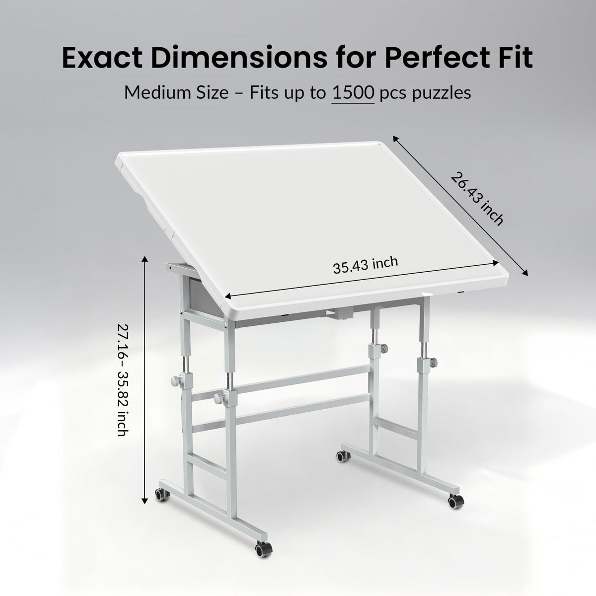 ALL4JIG puzzle table with drawers for easy piece sorting and organization.