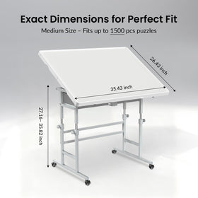 ALL4JIG puzzle table with drawers for easy piece sorting and organization.