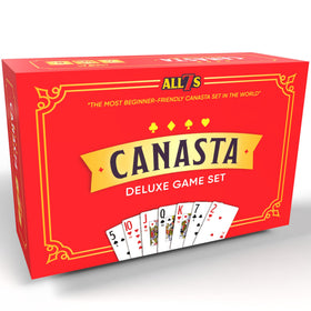 All7s Deluxe Canasta rotating tray enables smooth dealing during family game nights