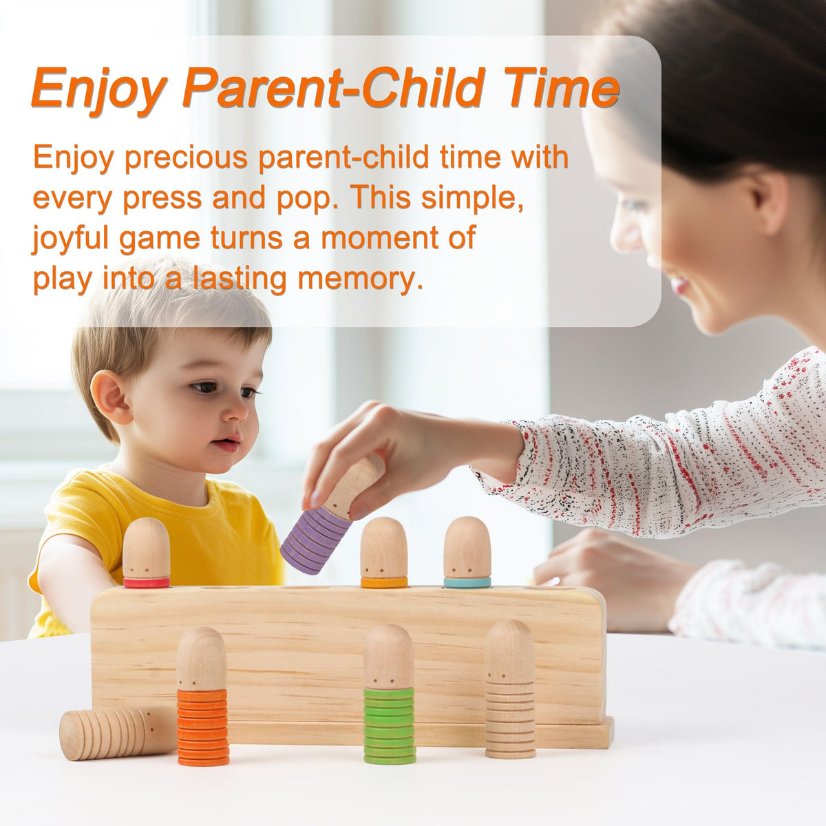 ALLABC Baby Pop Up Doll spring-action promotes focus and fine motor skills