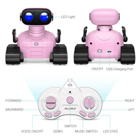 ALLCELE RC robot charging with USB cable for easy powerups