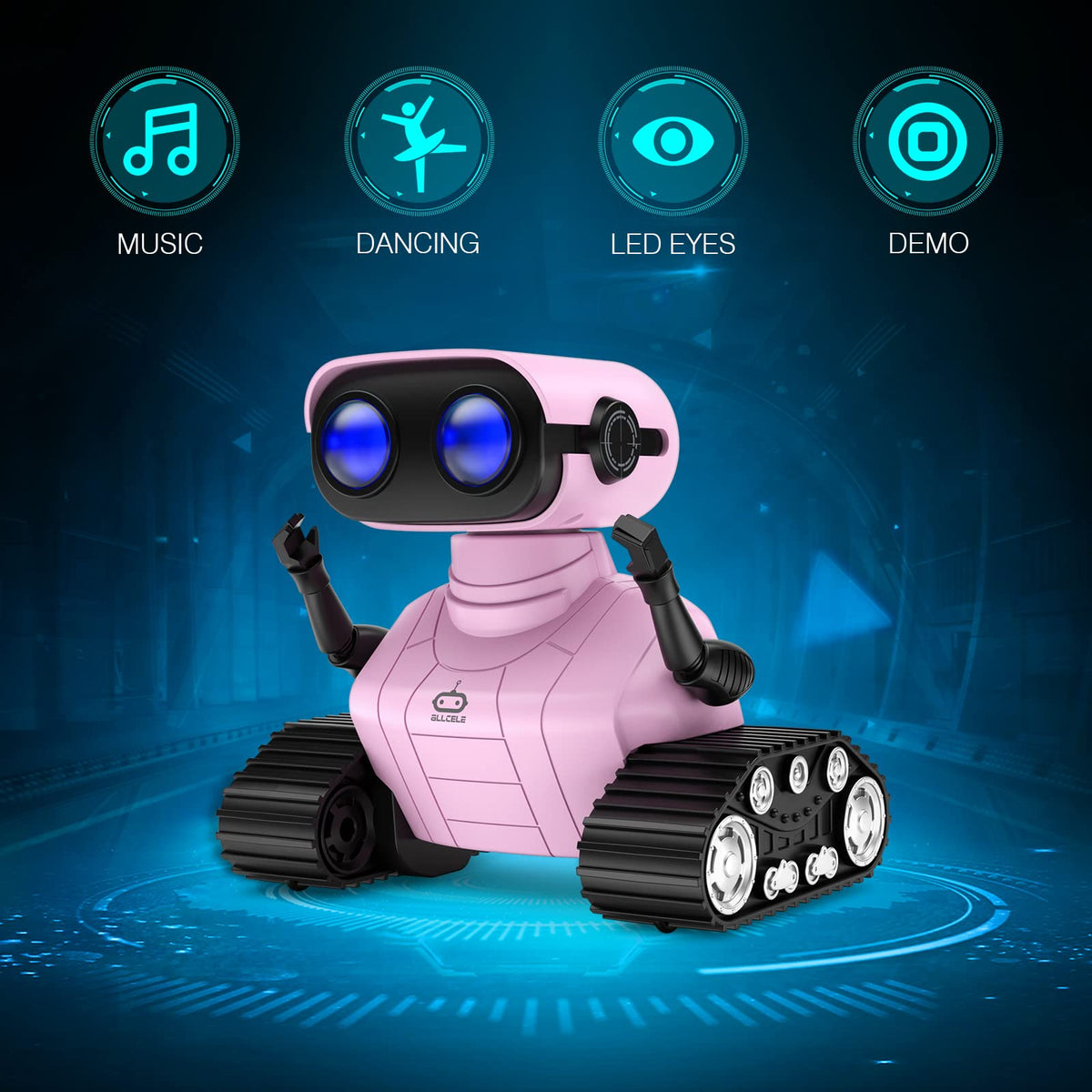 ALLCELE RC robot remote-control action for kid-friendly navigation