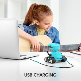 ALLCELE robot toy sings three songs and talks, enhancing imaginative play.
