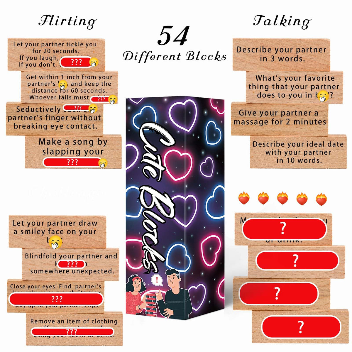 Allonu prompt blocks reveal tasks that spark meaningful conversation during intimate moments.