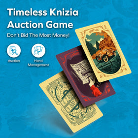 Allplay High Society card deck used in fast auction rounds for strategic bidding