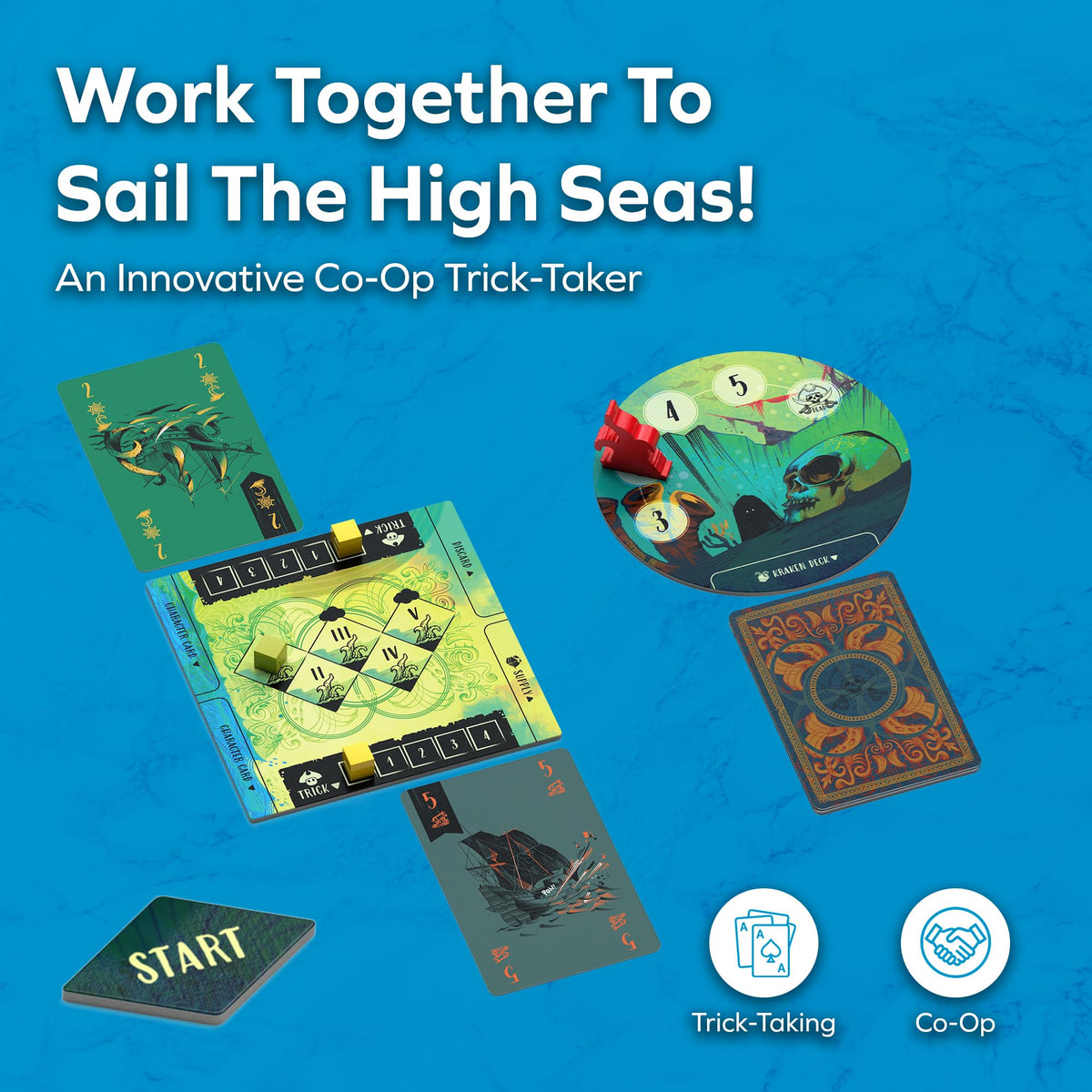 Allplay Sail cards with pirate artwork enable strategic trick-taking.