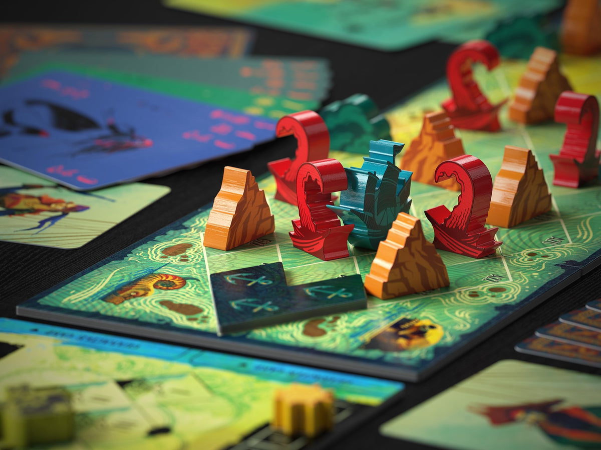 Allplay Sail ship-tracks visualize the voyage and card outcomes.