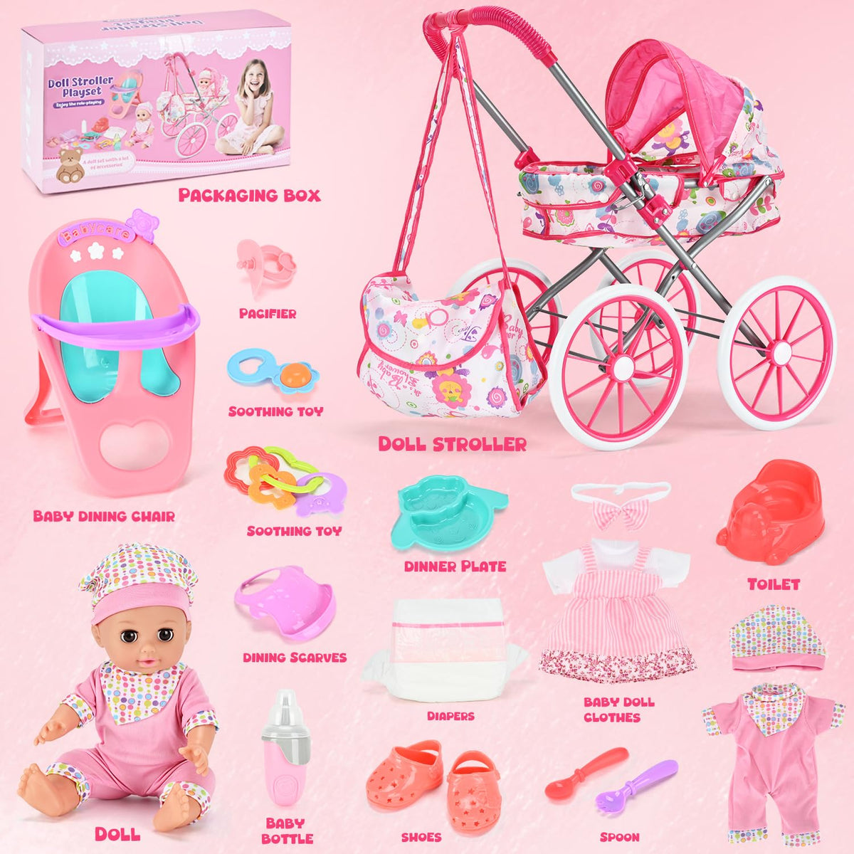 Allroad gift-ready toy set for girls and toddlers during holidays and birthdays