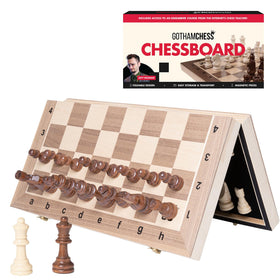 Allstar Innovations GothamChess Board folded for easy transport and storage.