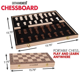 GothamChess Board borders feature a notation system for moves.